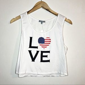 Charlotte Russe “LOVE” Crop Top